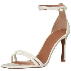 Chinese Laundry Jasmine Patent Heeled Sandal White 9.5